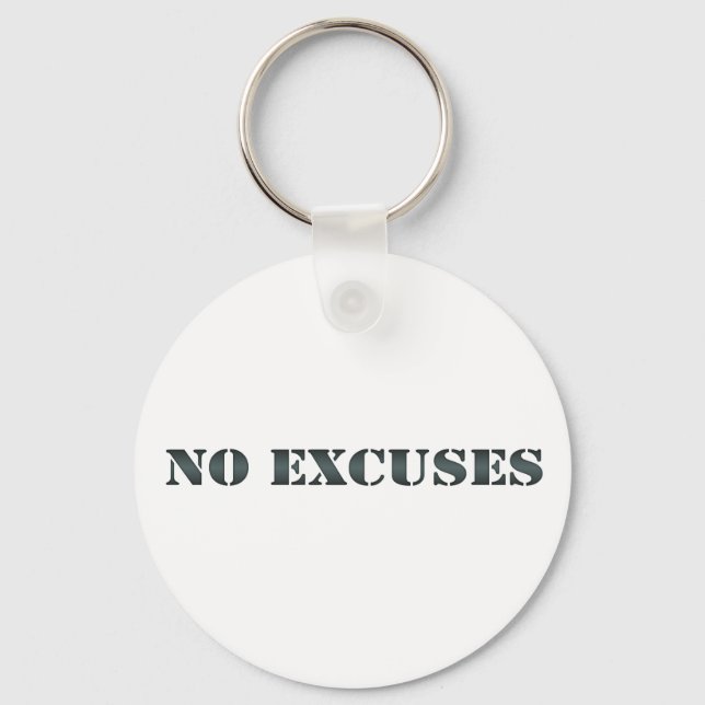No Excuses keychain 3 (Front)