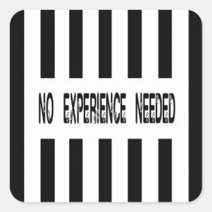 No Experience Needed Replacement Ref Sticker