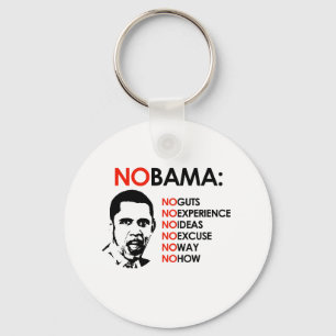 NO EXPERIENCE, NOBAMA KEYCHAIN