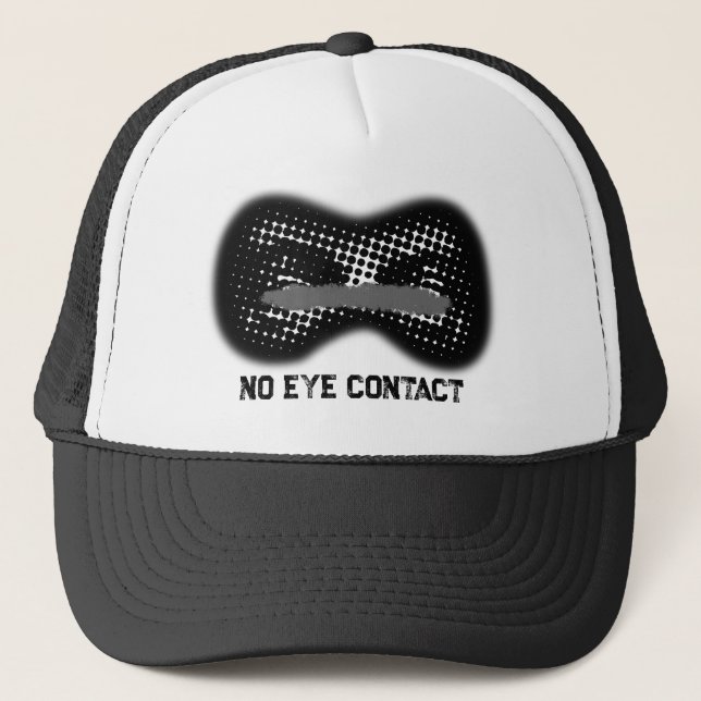 No Eye Contact for the Unapologetically Autistic Trucker Hat (Front)