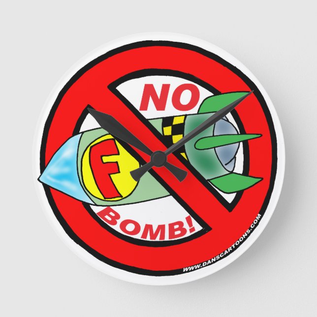 No F-Bomb Clock (Front)