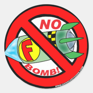 NO F-BOMB STICKERS