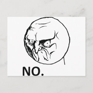 NO! face Postcard