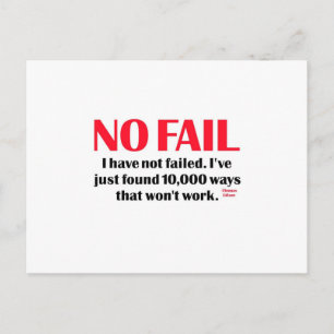 No Fail Postcard