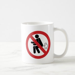 NO Farting ⚠ Funny Thai Toilet Sign ⚠ Coffee Mug