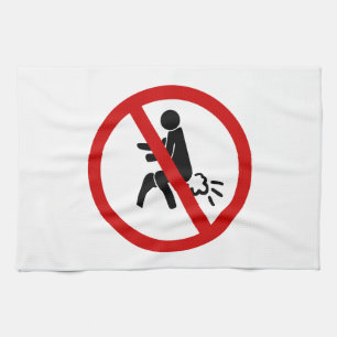 NO Farting ⚠ Funny Thai Toilet Sign ⚠ Kitchen Towel