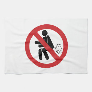 NO Farting ⚠ Funny Thai Toilet Sign ⚠ Kitchen Towel