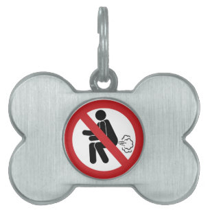 NO Farting ⚠ Funny Thai Toilet Sign ⚠ Pet ID Tag