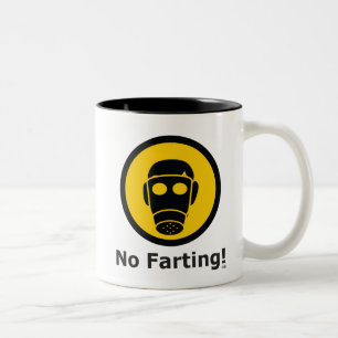 No-Farting Two-Tone Coffee Mug