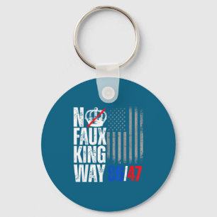 No Faux King Way 86 Keychain