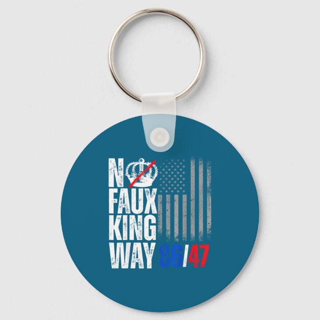 No Faux King Way 86 Keychain (Front)