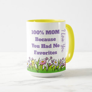 No Favourites  Yellow 15 oz Combo Mug