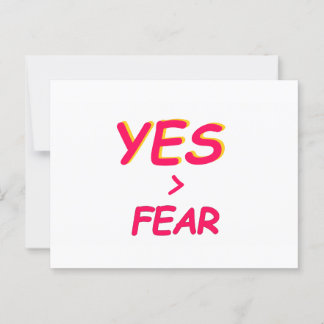 No Fear Blank Card
