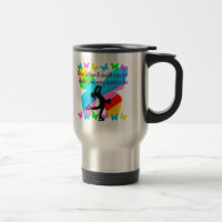 NO FEAR JUST FAITH FIGURE SKATING BUTTERFLY DESIGN