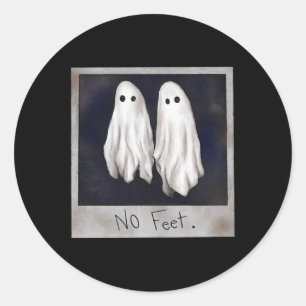 No Feet Ghost Halloween Witch Lydia Bleach Spooky  Classic Round Sticker