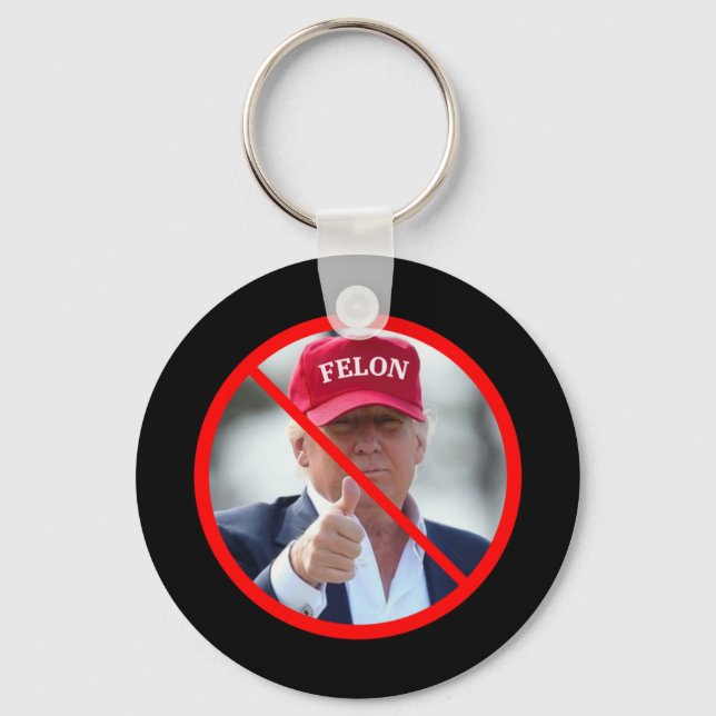 No Felons In Office  Keychain (Front)