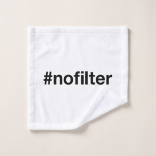 NO FILTER Hashtag Wash Cloth