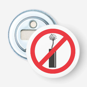No Firework Symbol Bottle Opener