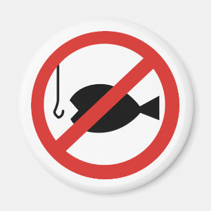 No Fishing Sign - Sign of Coming Days Magnet