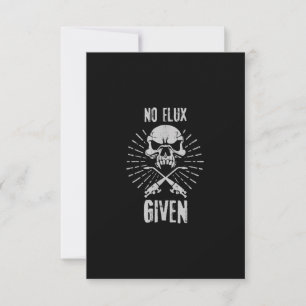 No Flux Given Funny Welding And Welder Thank You Card