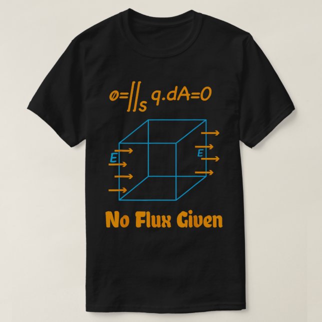No Flux Given Mathematical Physics Science  T-Shirt (Design Front)