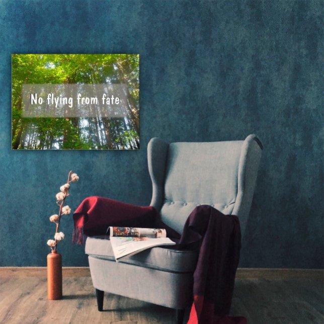 No flying from fate wisdom Inspirational poster (Creator Uploaded)