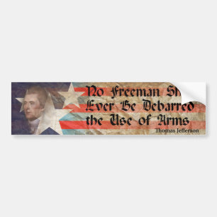No Freeman.... Bumper Sticker
