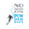 No Friends on Powder Days Sticker