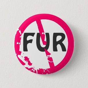 NO FUR! 2 INCH ROUND BUTTON