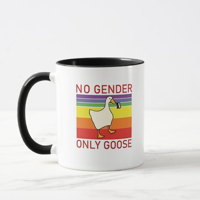 No Gender Only Goose Non Binar LGBTQ Mug (Left)