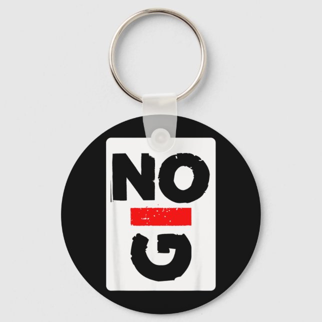 No GI Gift for MMA BJJ Lovers Keychain (Front)