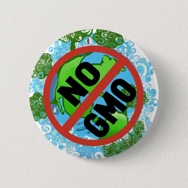 NO GMO 2 INCH ROUND BUTTON (Front)