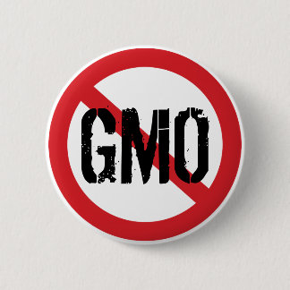 No GMO Genetically Modified Food 2 Inch Round Button