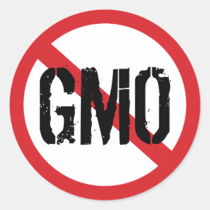 No GMO Genetically Modified Food Classic Round Sticker