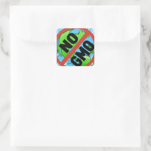 NO GMO SQUARE STICKER