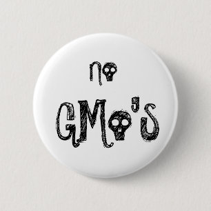 No GMo's 2 Inch Round Button