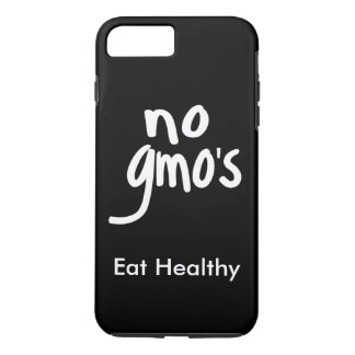 "No GMO's Eat Healthy Black White Promotion Case-Mate iPhone Case