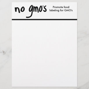 No GMO's Promote Labelling Laws White
