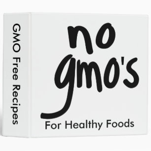 No GMO's White Recipe Note Photo Album Binder