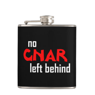 No Gnar Left Behind Hip Flask
