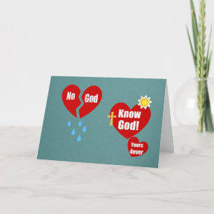 No God; Know God! Holiday Card