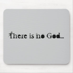 No God mousepad (Grey)