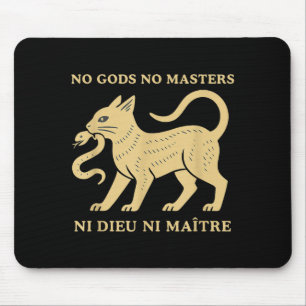 No gods no masters mouse pad