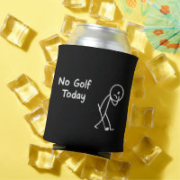 No Golf Today Funny Sad Golfer Figure Humour