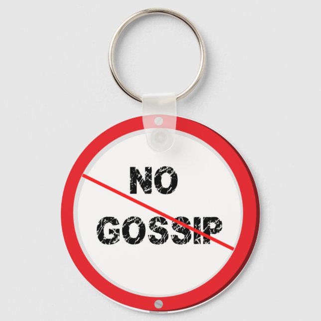 No gossip keychain (Front)