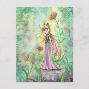 No Greater Gift Fairy Mother and Baby Postcard