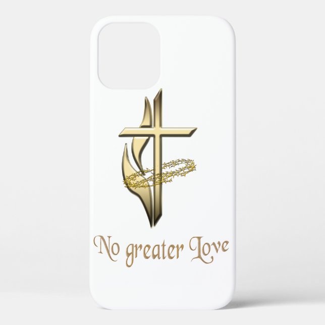 No greater Love Cross Case-Mate iPhone Case (Back)