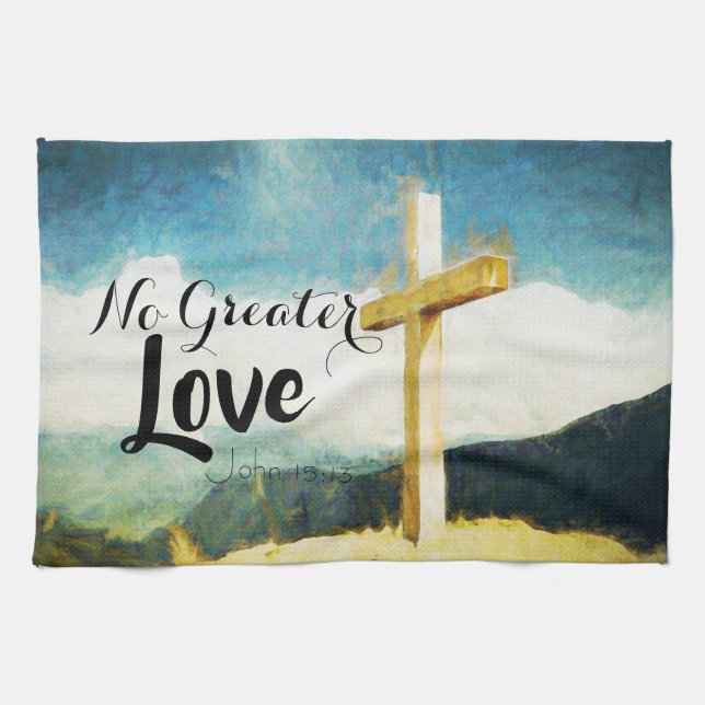 No Greater Love John 15:13 Scripture Towels (Horizontal)