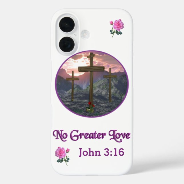 No Greater Love John 3:16 Case-Mate iPhone Case (Back)