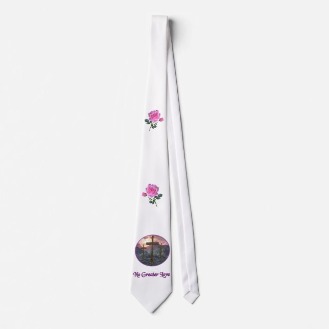 No Greater Love John 3:16 Tie (Front)